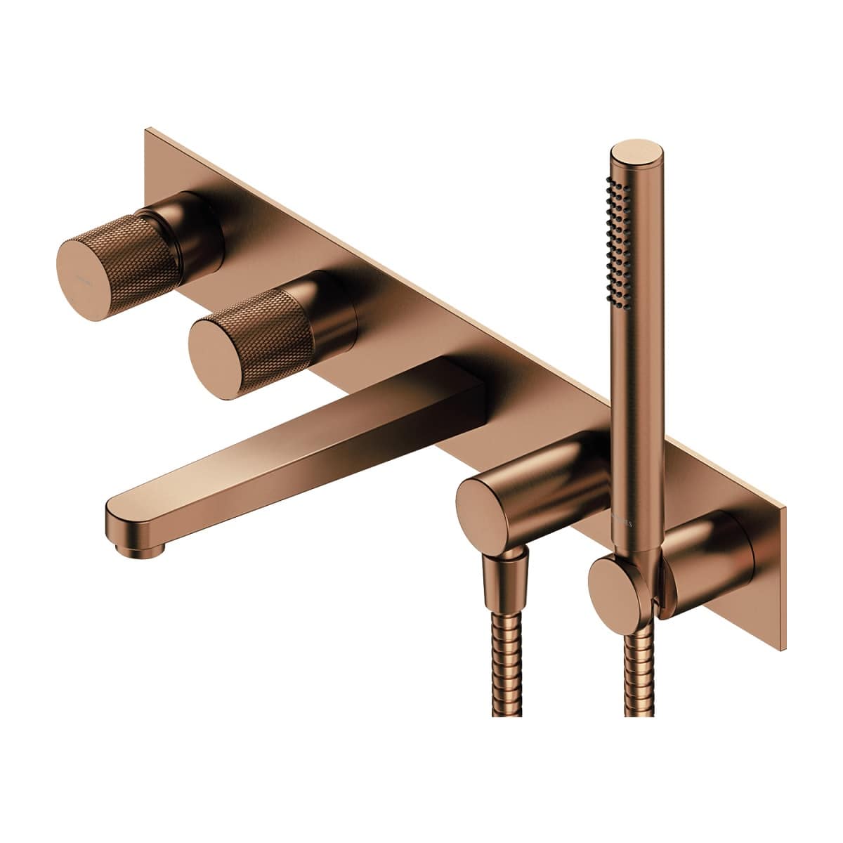 Omnires Contour  bateria wannowa podtynkowa 5-otworowa miedź szczotkowana CT8037/1CPB