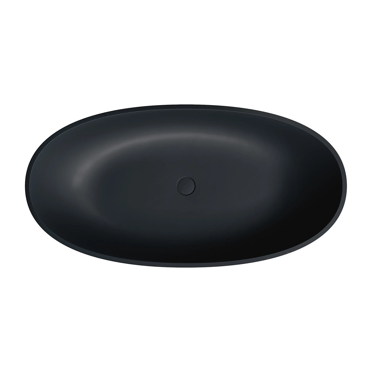 Omnires Shell M+ Wanna wolnostojąca 148 x 75 cm Kolor Black Lava Mat SHELL148WWBLV