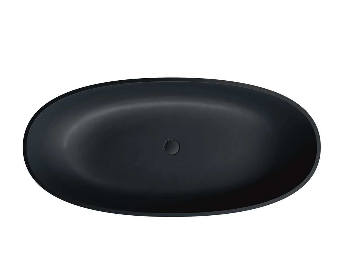 Omnires Shell M+ Wanna wolnostojąca 175 x 78 cm Kolor Black Lava Mat (BLV) SHELL175WWBLV