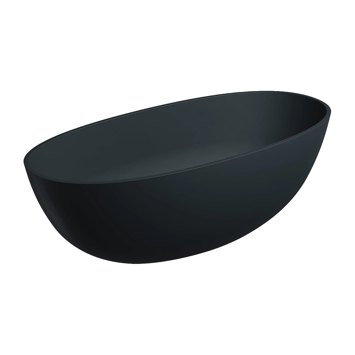 Omnires Shell M+ Wanna wolnostojąca 160 x 75 cm Kolor Black Lava Mat (BLV) SHELLWWBLV