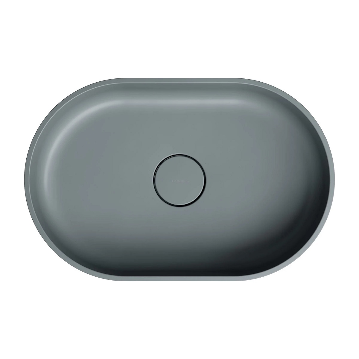 Omnires OVO M+ umywalka nablatowa 55 x 36 cm ash grey mat OVOUNAG