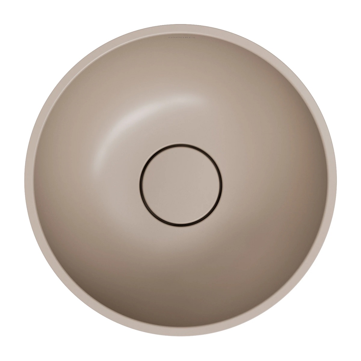 Omnires Shell M+ umywalka nablatowa Ø35 cm White Sand Mat SHELL350UNWS