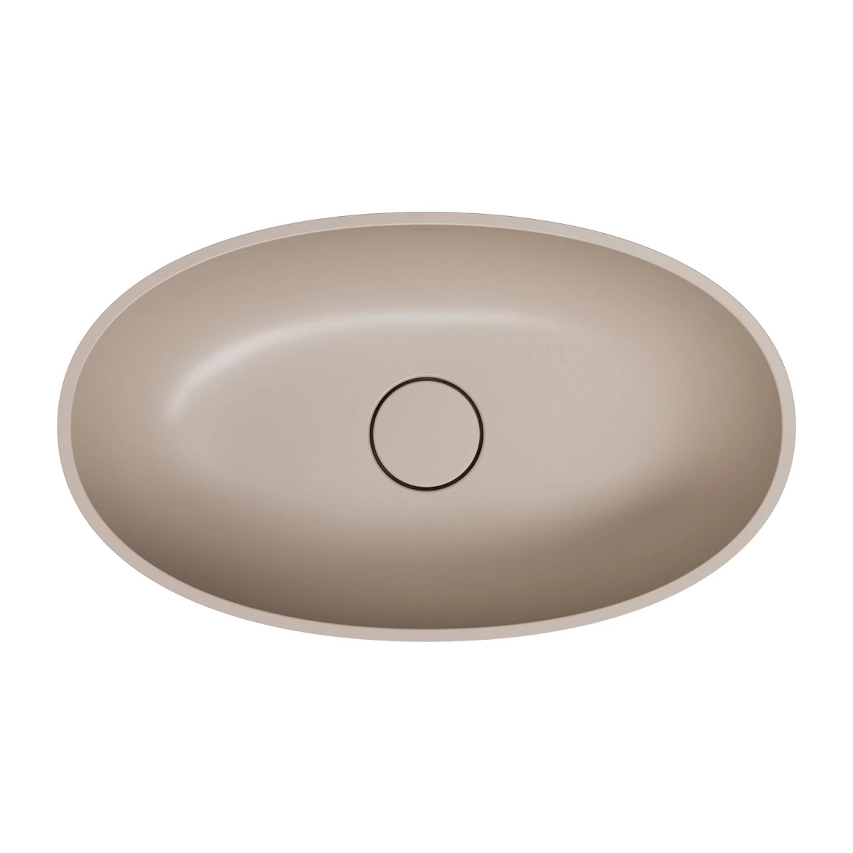 Omnires Shell M+ umywalka nablatowa 60 x 35 cm Dune Beige Mat SHELLUNDB