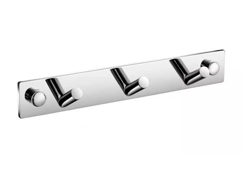 STELLA Classic listwa 3 haczyki skośne chrom połysk 18.073