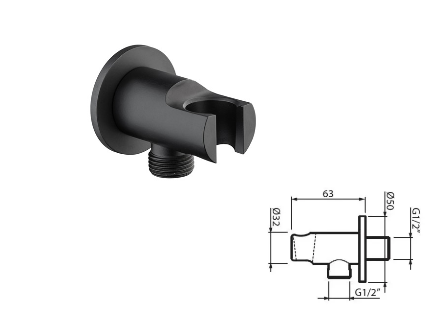 Vema Maira kompletny zestaw prysznicowy podtynkowy deszczownica 20 cm czarny mat MAIZES20/czar