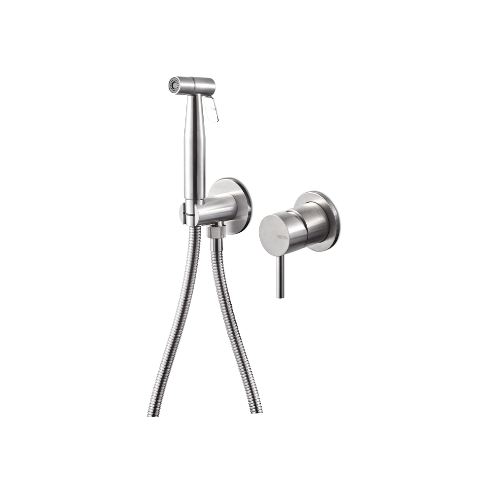 Vema Tiber Steel bateria bidetowa Inox stal nierdzewna V17405