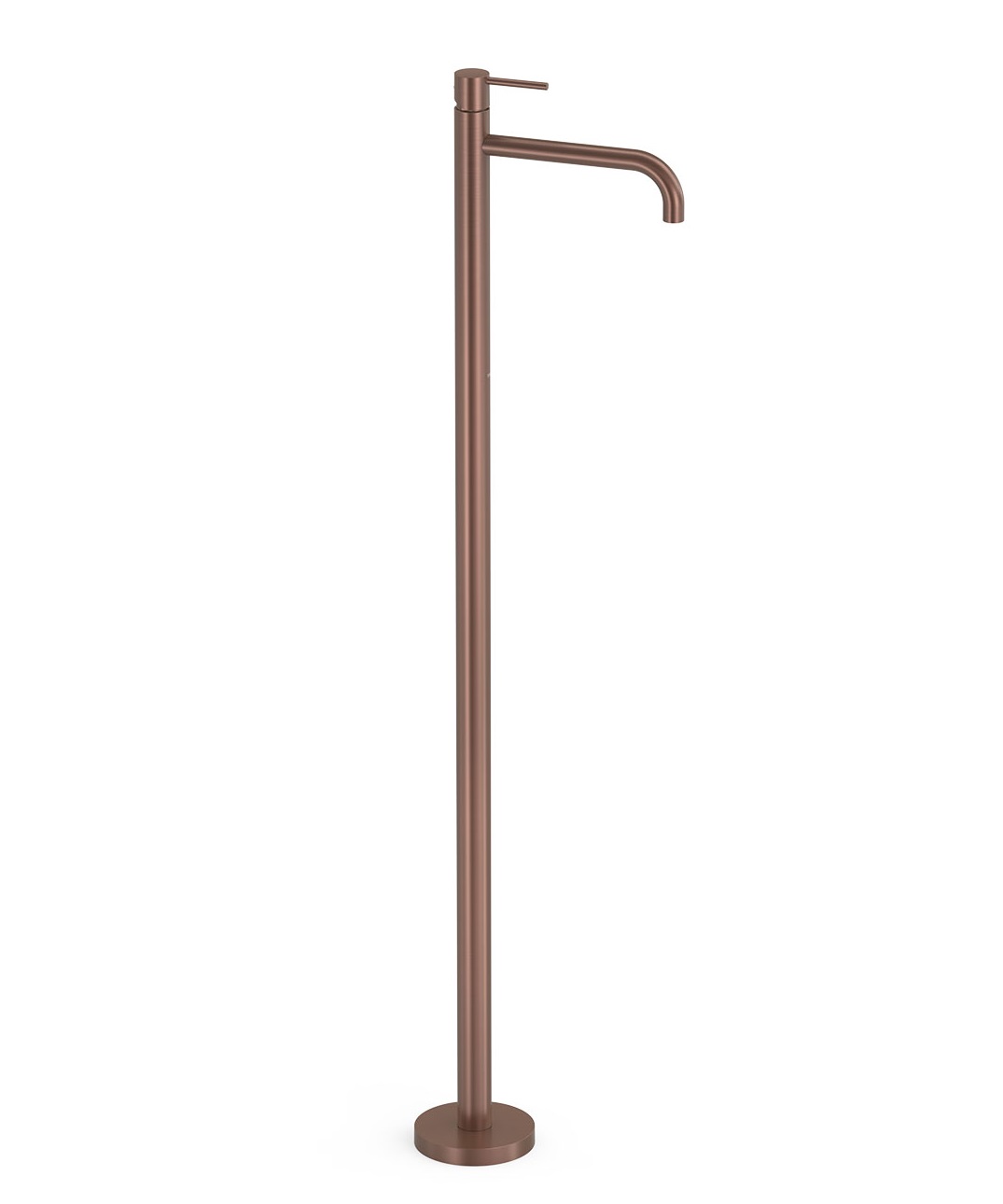 Tres Study Exclusive bateria umywalkowa z przyłączeniem w podłodze Volcanic miedź 26285305VO