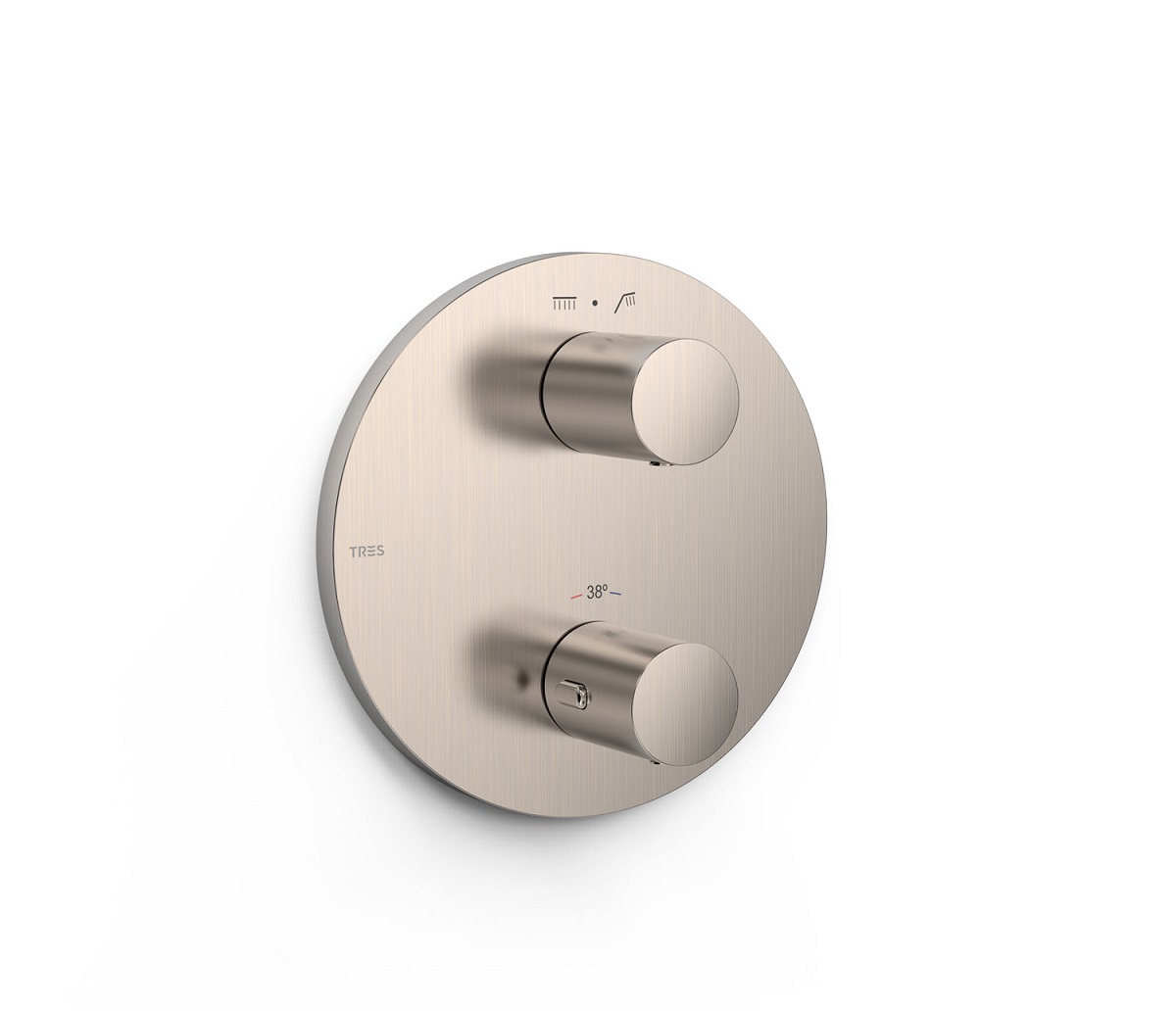 Tres element zewnętrzny ,maskownica korpusu podtynkowego Therm-box stal